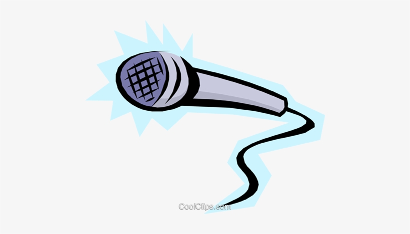 Cool Microphone Royalty Free Vector Clip Art Illustration - Mikrofon Clipart Png, transparent png #513414