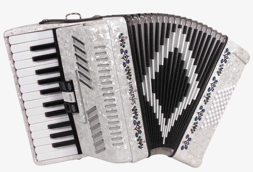 Sofiamari Sm-2648, 26 Piano 48 Bass Accordion White, transparent png #513491