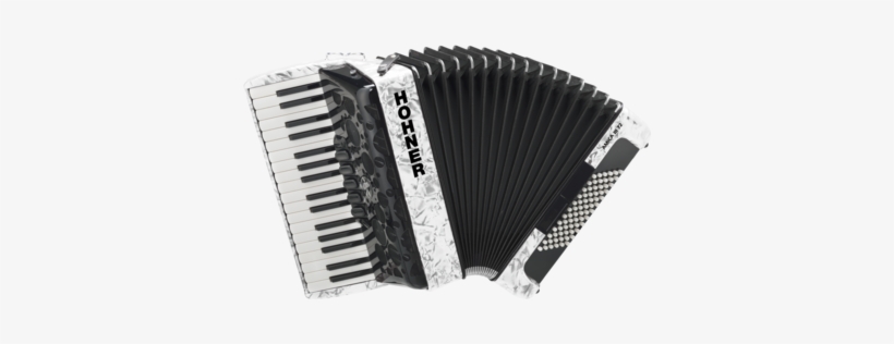 Amica72 - Hohner Bravo Iii 72 White, transparent png #513557