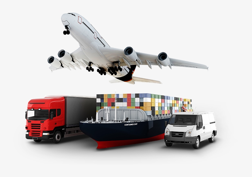 Logistics & Cargo Carriage - Airplane Ship Train Truck, transparent png #513882