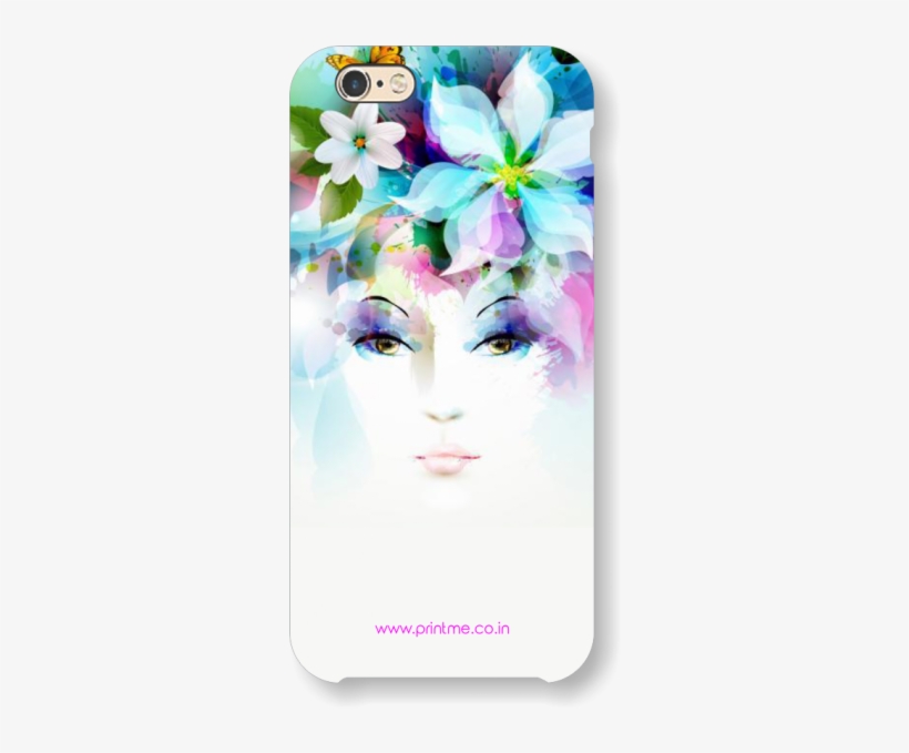 Abstract Girls Art Case - Iphone Backgrounds 6s Flower, transparent png #514247