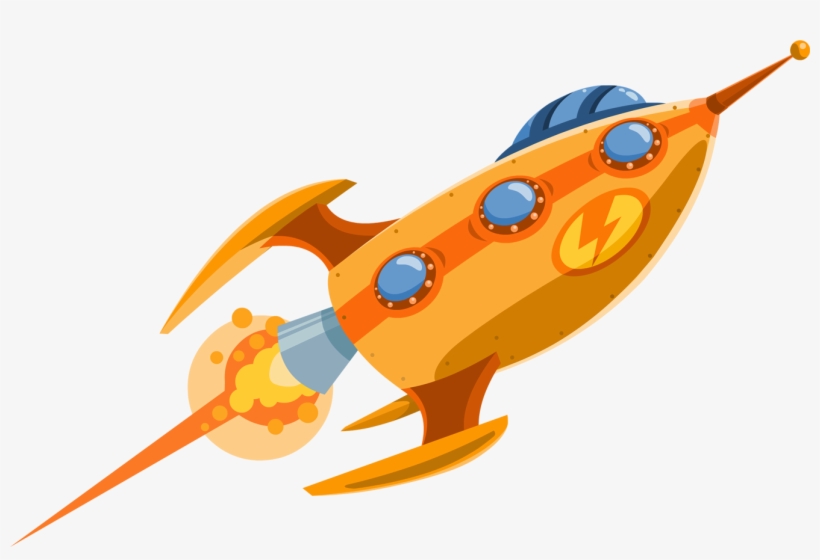 Real Rocket Ship Png - Orange Rocket Png, transparent png #514351