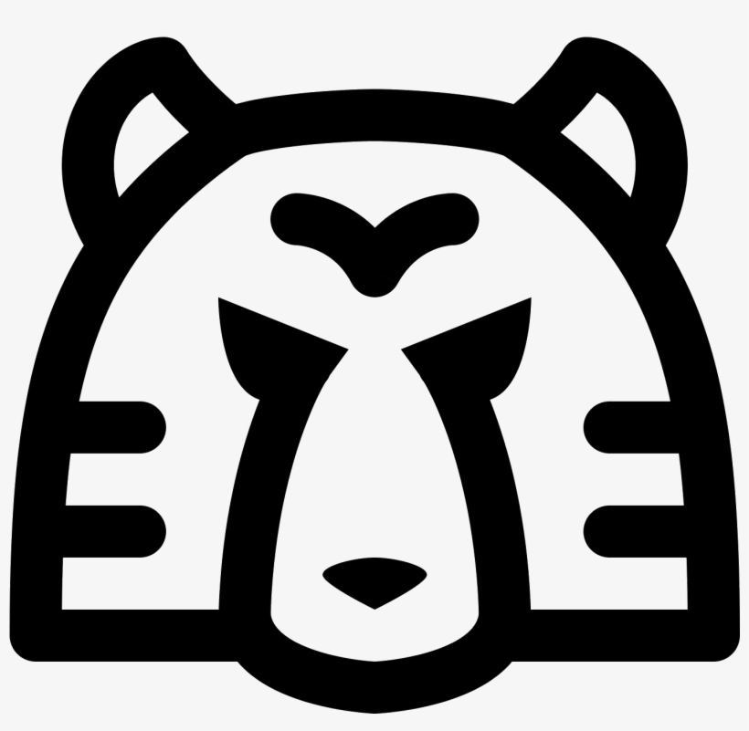 It's An Icon Of A Tiger Head - Icon, transparent png #514434