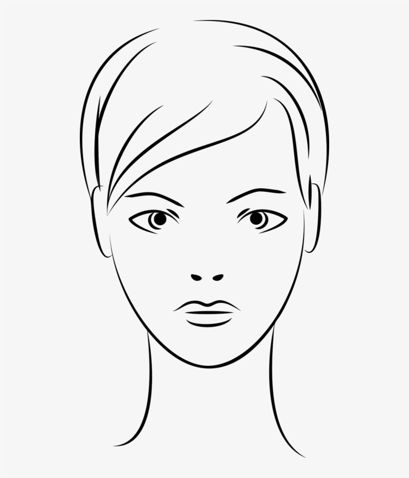 Female Face Line Art, transparent png #514632