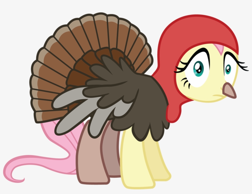 Animal Costume, Clothes, Costume, Fluttershy, Safe, - Fluttershy As A Turkey, transparent png #514922