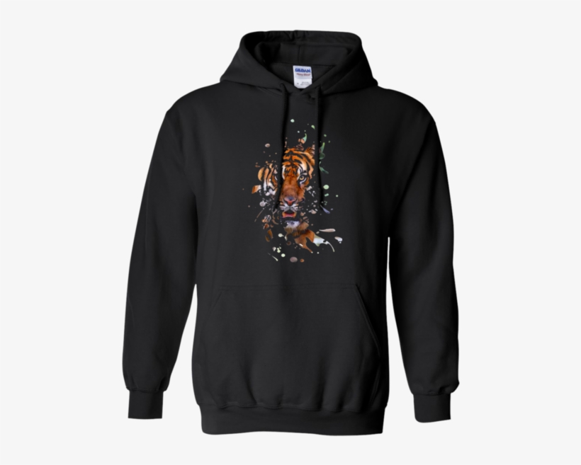 Disappearing Tiger Pullover Hoodie - Death Zip Hoodie, transparent png #515116