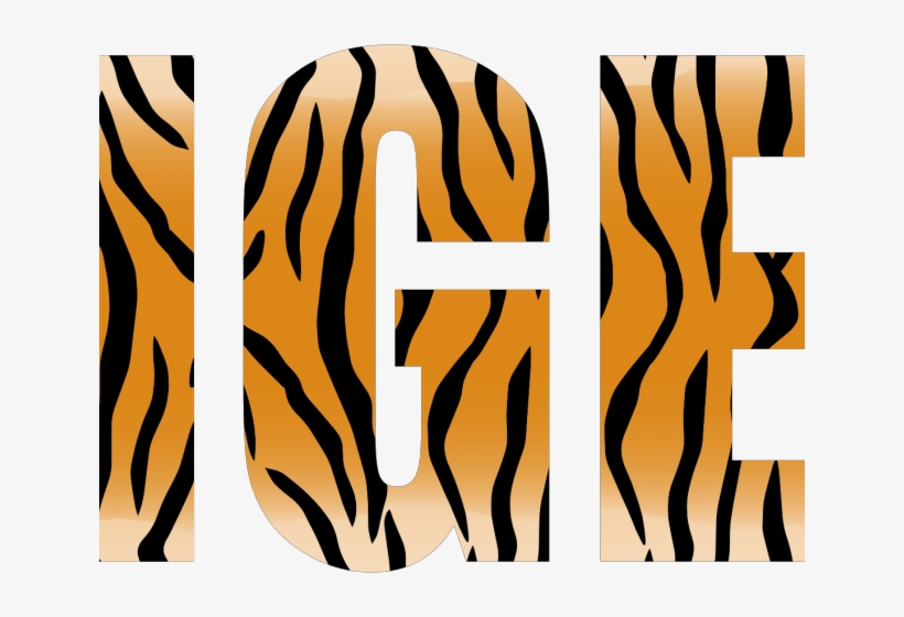 Tiger Stripes Clipart - Tiger Typography, transparent png #515148