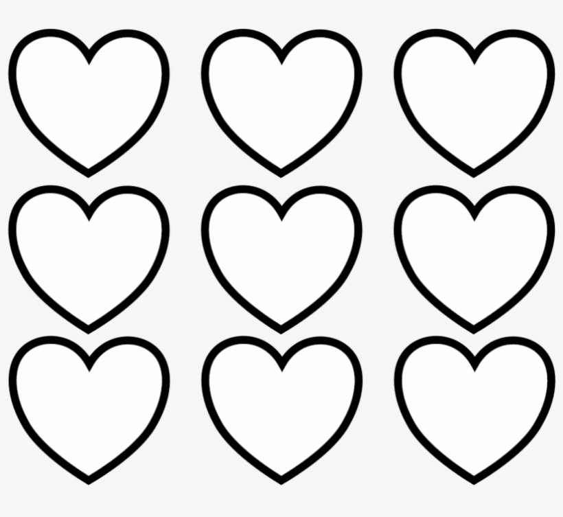 Kids Clipart Heart Coloring - Valentines Day Hearts Coloring Pages, transparent png #515301