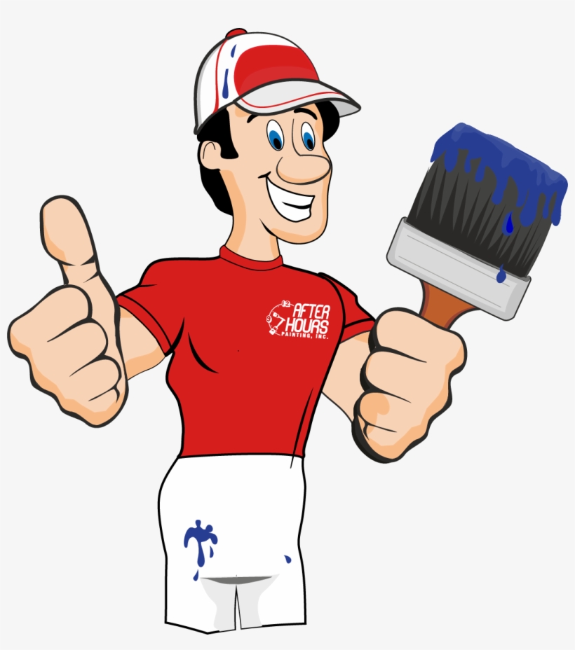 After Hours Painting, Inc - Cartoon Home Painting Png, transparent png #515468