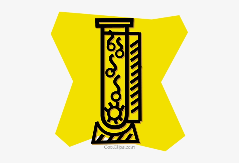 Test Tube With Sperm And An Egg Royalty Free Vector - Yellow, transparent png #515549