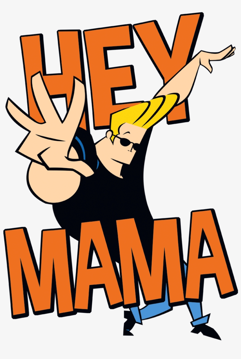Johnny Bravo Hey Mama Juniors T-shirt - Johnny Bravo, transparent png #516253