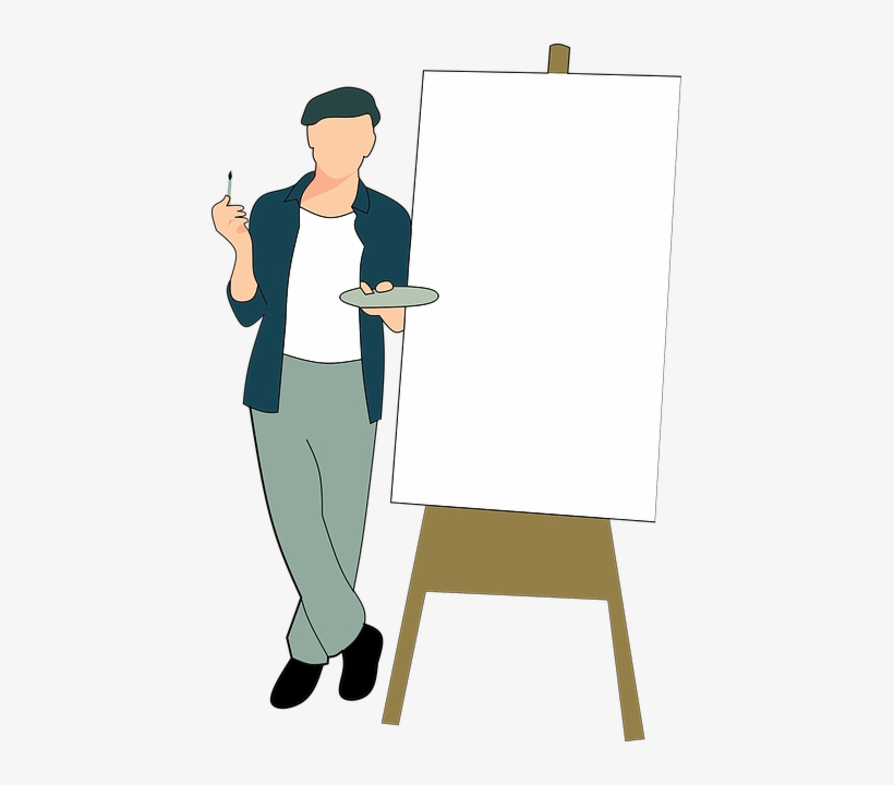 Artist Standing Painting, transparent png #516325