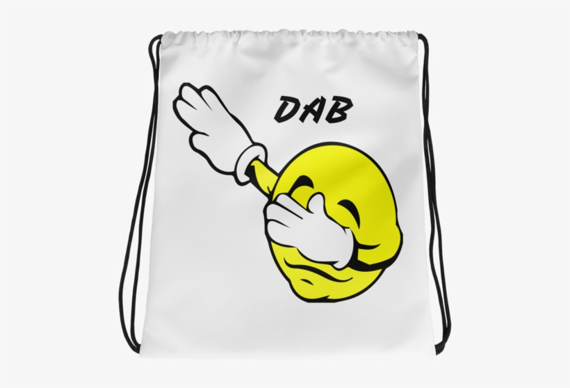 Dabbing Emoji Drawstring Bag - Drawstring Bag, transparent png #516372