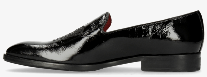 Loafers Prince 2 Patent Soft Black Embrodery Crown - Slip-on Shoe, transparent png #517037