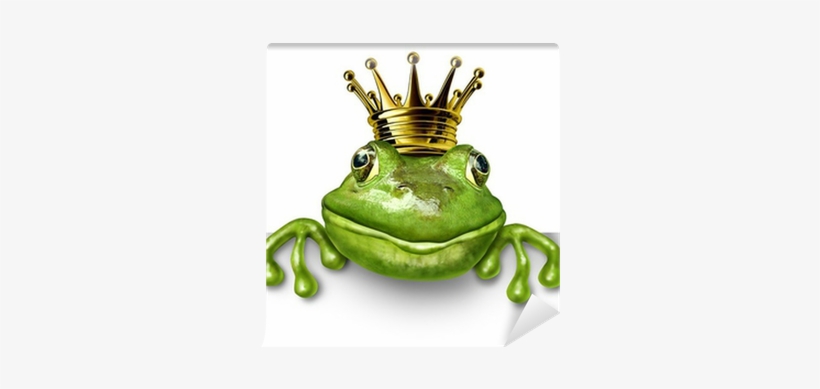 Frog Prince With Small Gold Crown Wall Mural • Pixers® - Ugly: Why Do I Attract And Fall, transparent png #517156