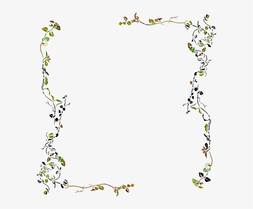 Frame Clip Art At Clker - Tree Branch Border Clip Art, transparent png #517599