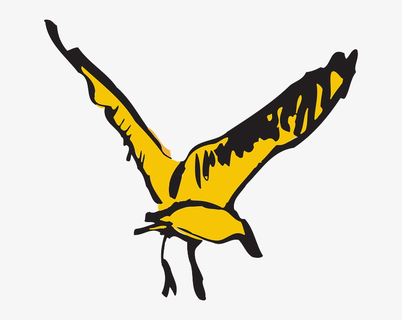 Stylized, Bird, Flying, Wings, Art, Feathers, Fly - Bird, transparent png #517696