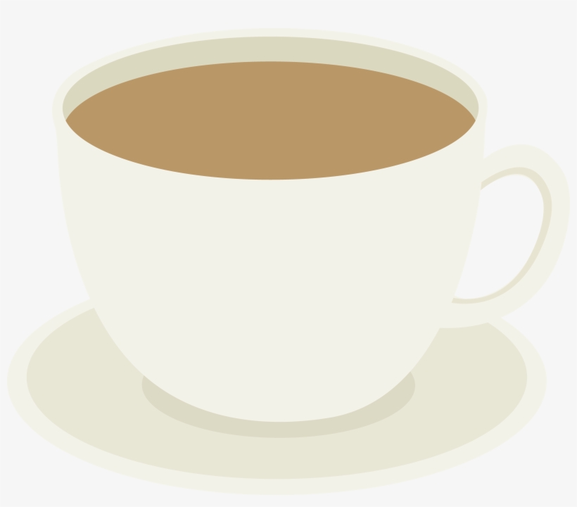 Cup Of Coffee On Plate Free Clip - Coffee Mug On Plate, transparent png #518508