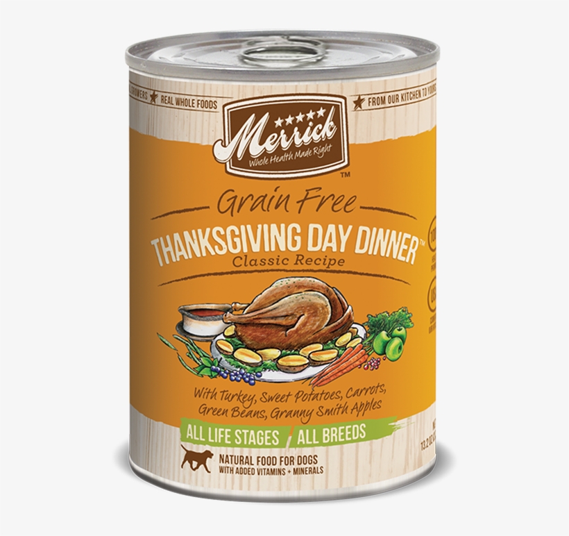 Grain Free Thanksgiving Day Dinner™ Classic Recipe - Merrick Thanksgiving Day Dinner Dog, transparent png #518885