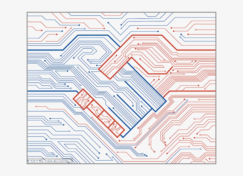 Circuit Board Pattern5 - Electrical Network, transparent png #519710