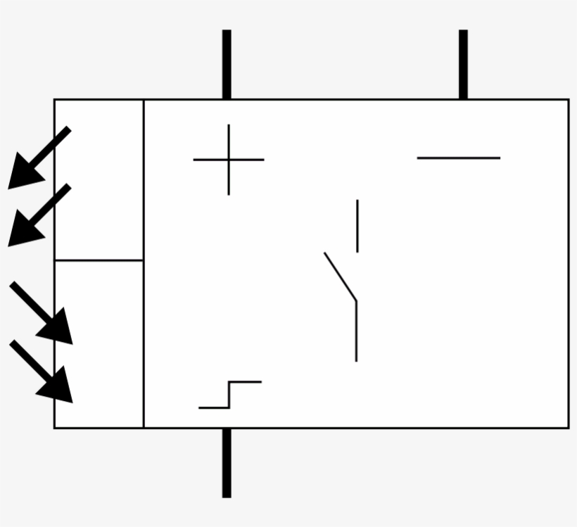 This Graphics Is Photoelectric Switch About Circuit, - Photoelectric Switch Symbol, transparent png #519899