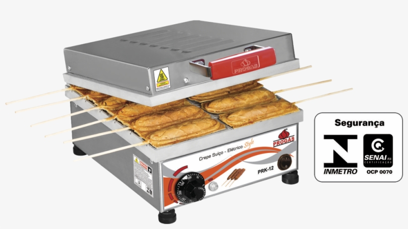 Maquina De Crepe Suico Eletrica Progas Prk 12 - Maquina De Crepe Progas, transparent png #5101302