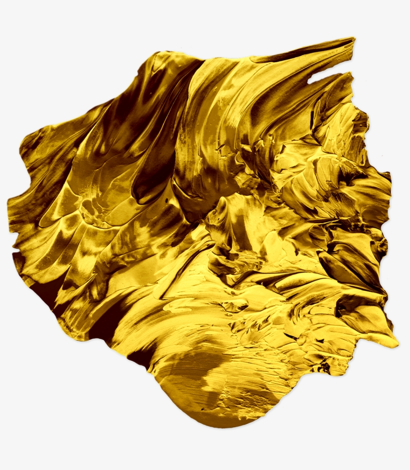 "golden Paint" Is A Set Of Vivid Gold Paint Textures - Painting, transparent png #5101594
