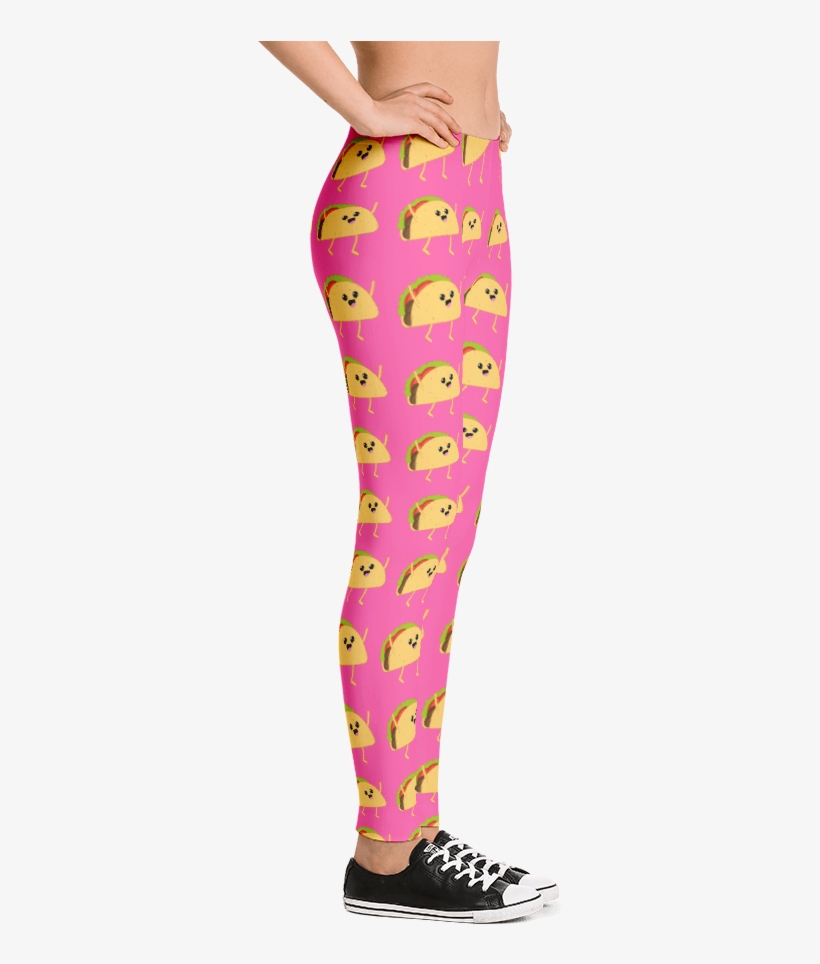 Dancing Taco - Leggings, transparent png #5101935