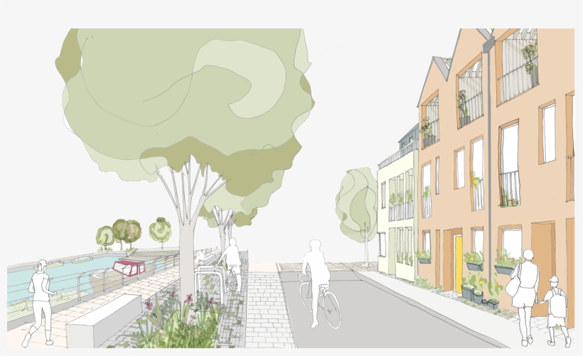 Sarah Wigglesworth Architects Trent Basin Basin Elevation - Illustration, transparent png #5103137