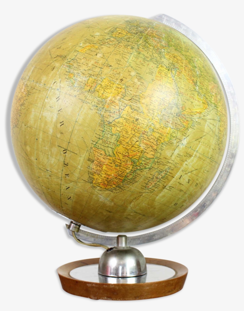 Globe / Globe Globus In Glass - Globe Terrestre Mappemonde, transparent png #5103423