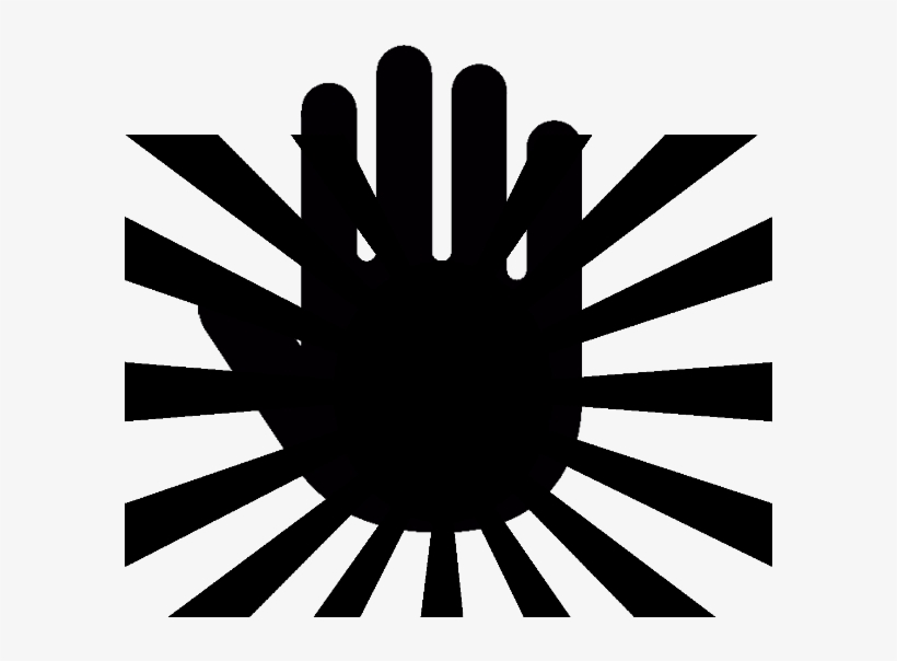 Sample - Black And White Japanese War Flag, transparent png #5103427