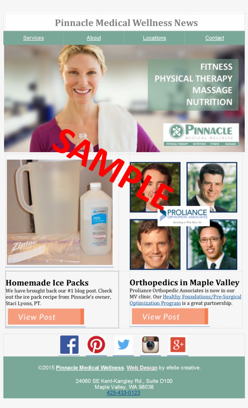 Enewsletter-sample - Instagram, transparent png #5103548