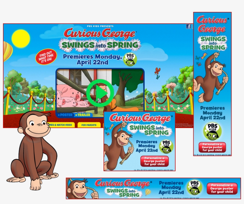 Curious George0 - Curious George, transparent png #5103736