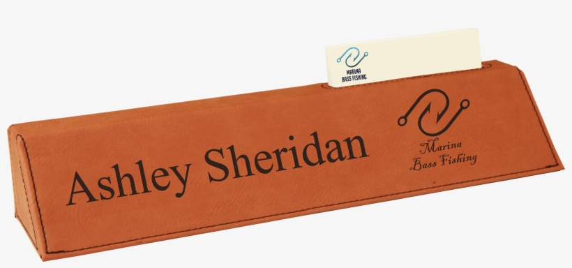 $35 - - Custom 10.5" Rawhide Leatherette Desk Wedge W/business, transparent png #5104580