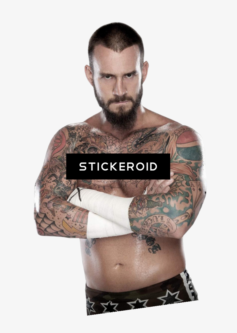 Cm Punk Wwe - Tattoo, transparent png #5105647
