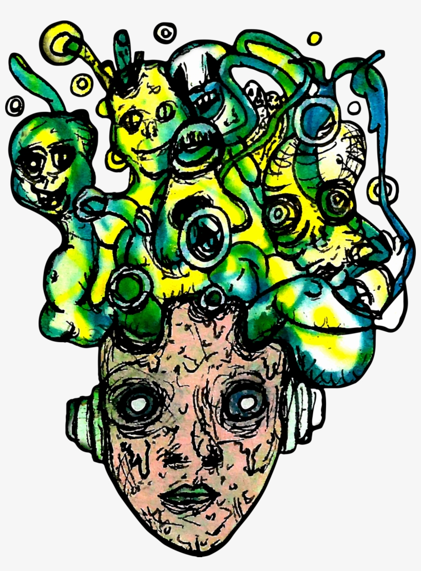 Psychedelic Trippy Art Tumblr Creepy Png Psychedelic - Psychedelic Experience, transparent png #5106274