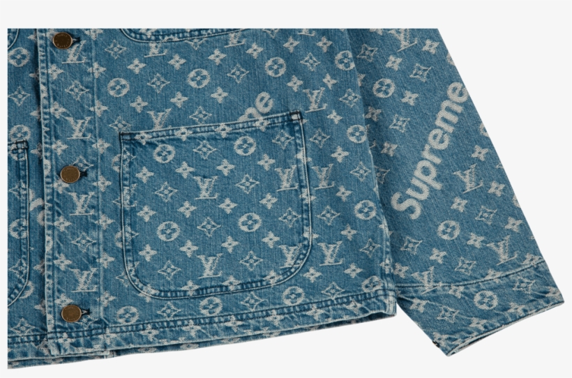 Louis Vuitton Washed Denim Barn Jacket "louis Vuitton - Supreme, transparent png #5106722