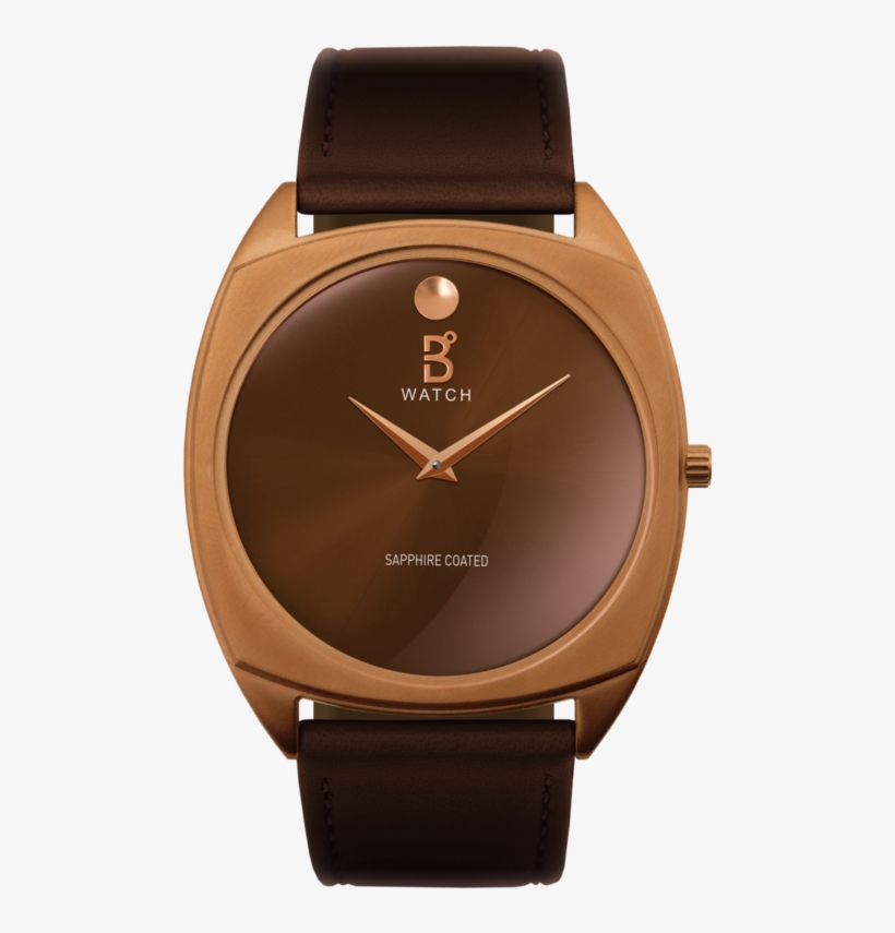 B Genuine Gold Coffee Watch - Movado Watches, transparent png #5107869