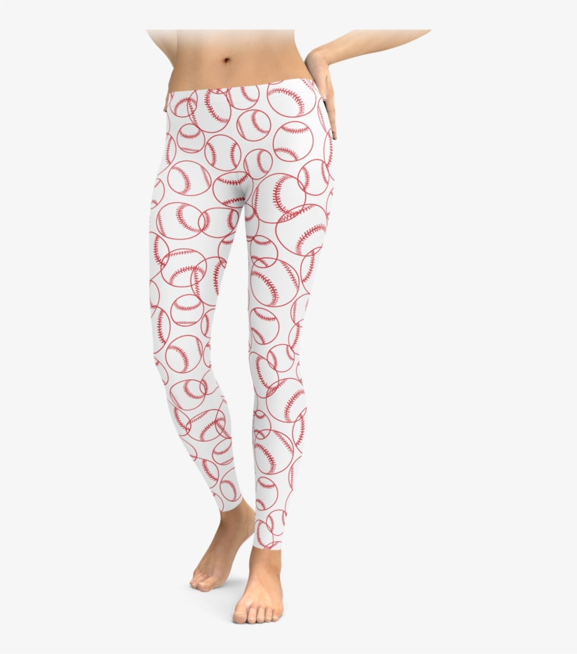 White Baseball Outline Leggings - Brave New Look Kawii Cloud Leggings Anime Manga, transparent png #5107871