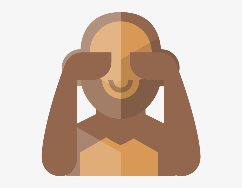 Monkey See No Evil Emoji - Emoji, transparent png #5108229