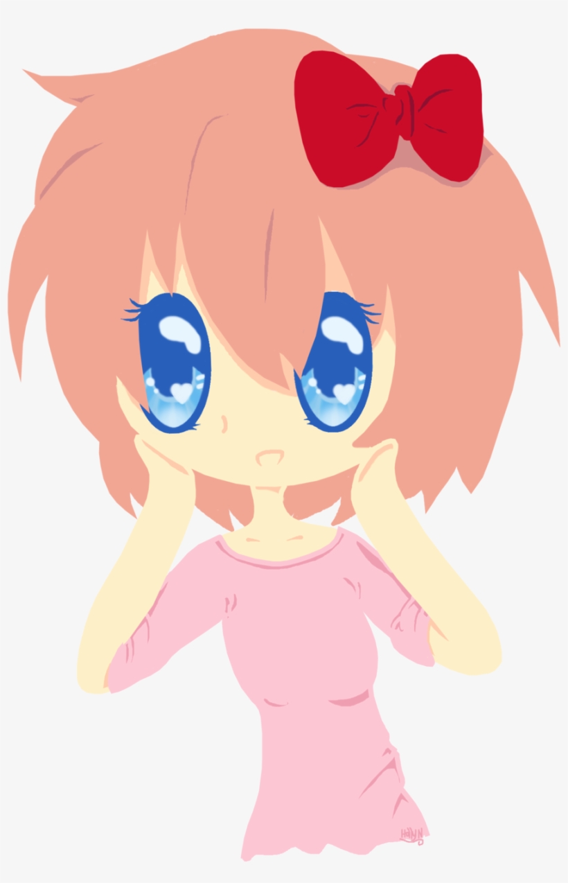 Doki Doki Literature Club Ddlc Sayori Creepy Gif Made - Cartoon, transparent png #5108941