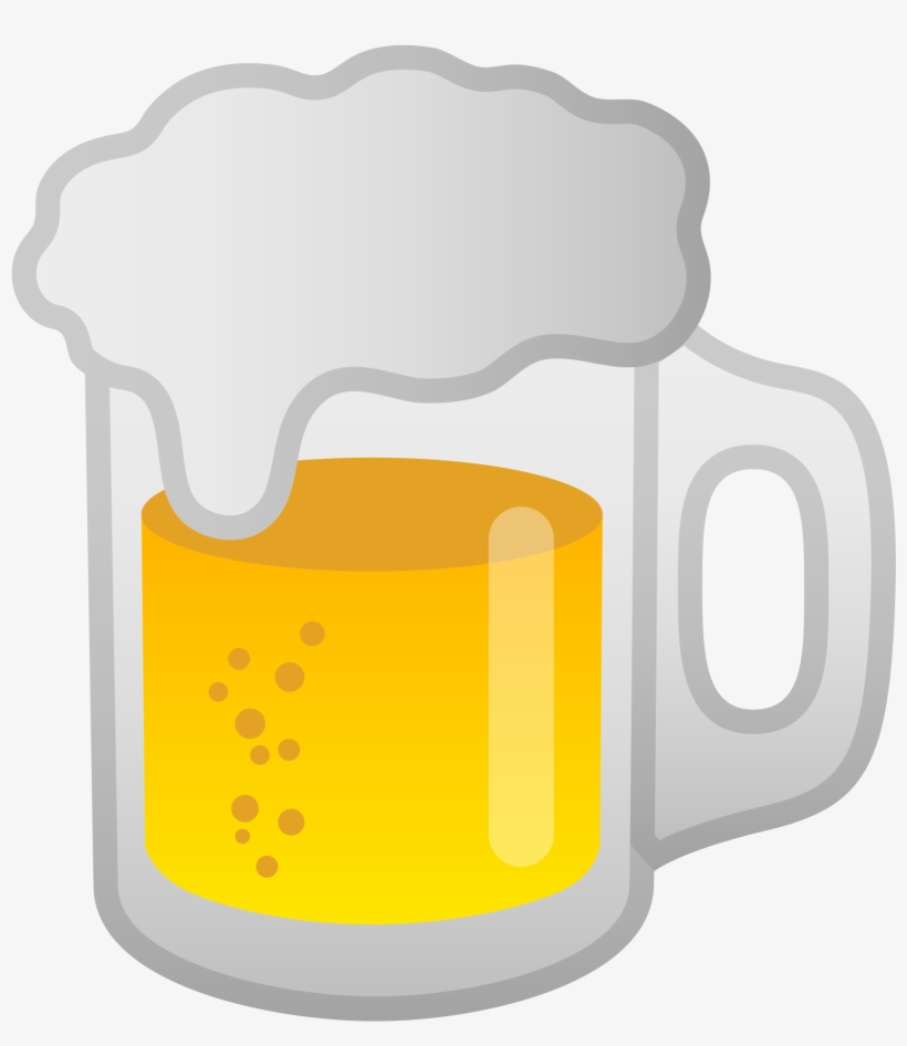 Open Google Beer Foam Emoji Free Transparent PNG Download PNGkey