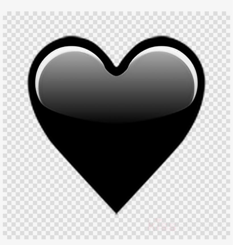 Black Love Emoji Clipart Emojipedia Heart - Iphone Heart Emoji Png, transparent png #5110232