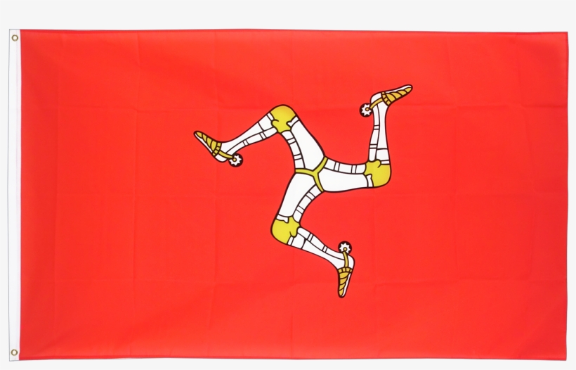 Sold Without Decoration - Isle Of Man Flag - 3x5 Ft, transparent png #5110949