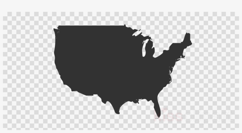 Usa Canada Map Png Clipart United States Of America - Green Bay Packers Clipart Logo, transparent png #5111222