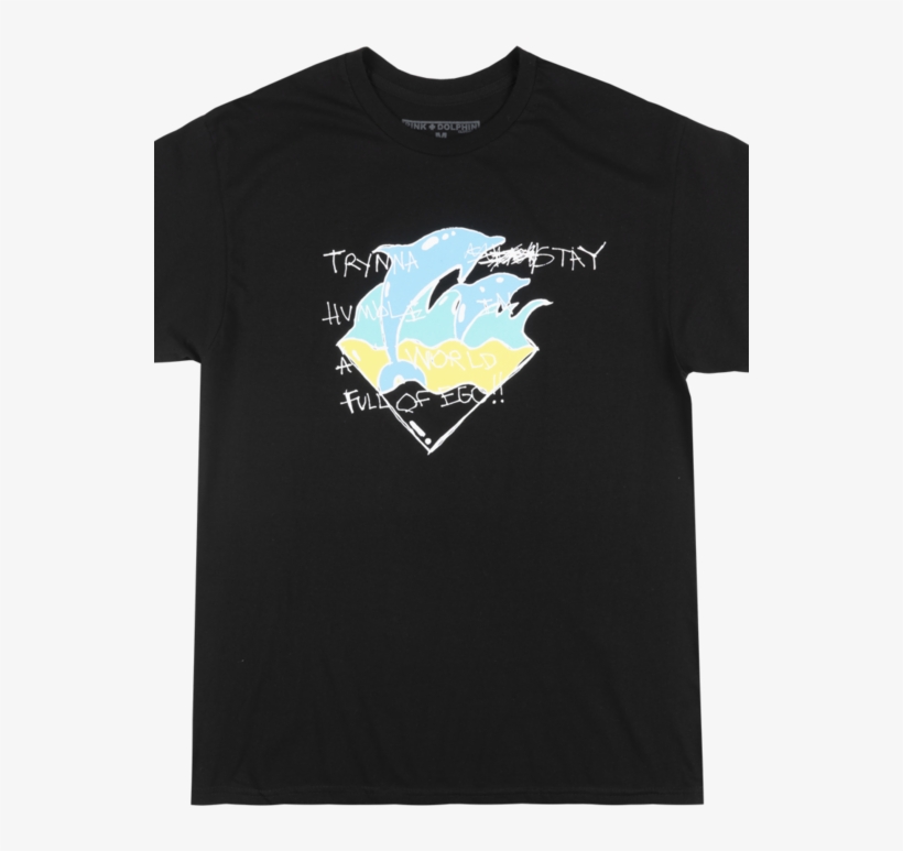 Pink Dolphin Humble Waves T-shirt Mens Fall 2018 Streetwear - T-shirt, transparent png #5112907
