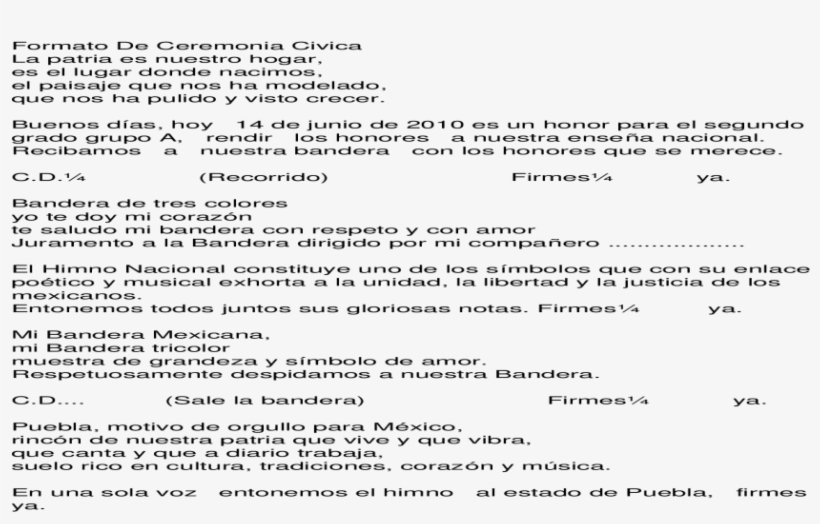 Formato De Ceremonia Civica, transparent png #5113602