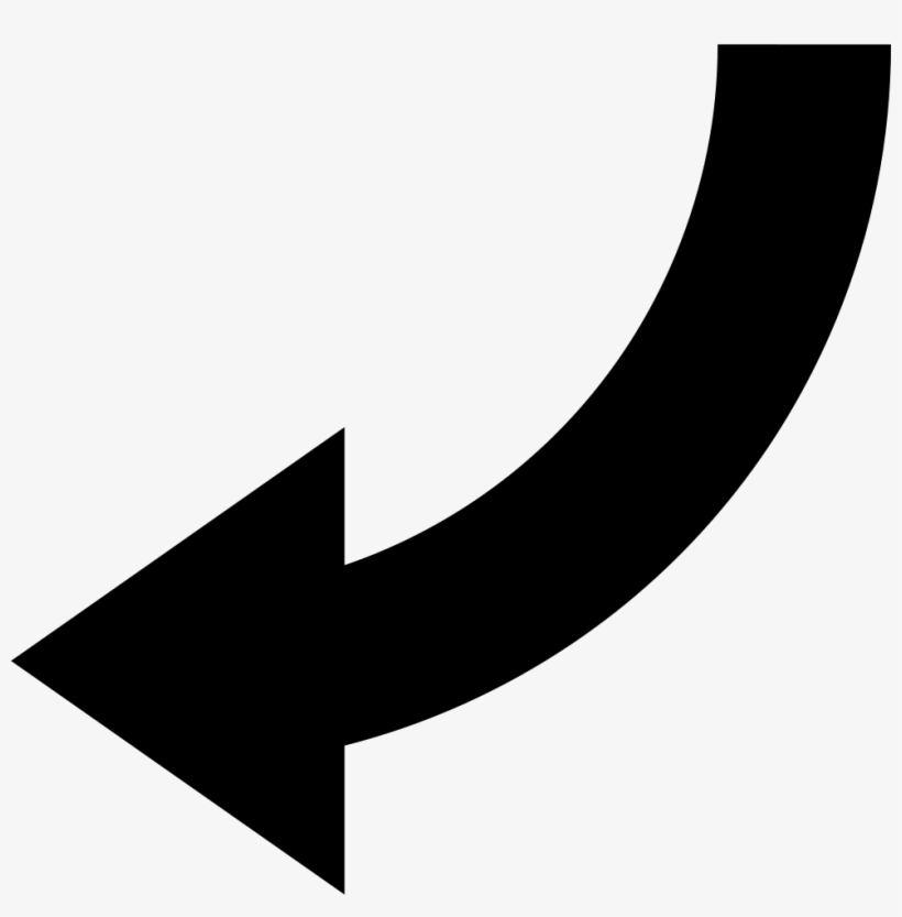 Down Arrow Png Left Down Arrow Curve Svg Png Icon Free - Left Down Arrow, transparent png #5113700