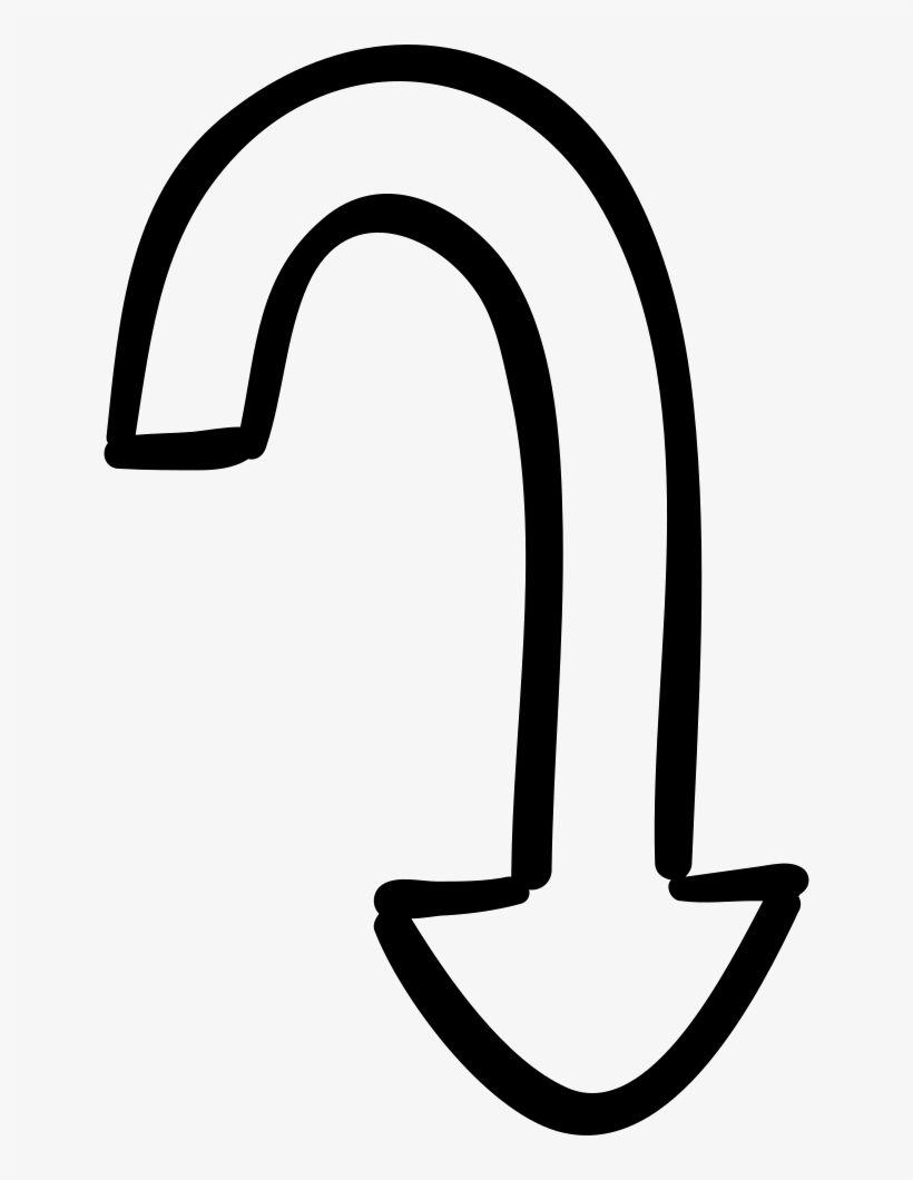 Curved Downward Arrow Comments - Portable Network Graphics, transparent png #5113818