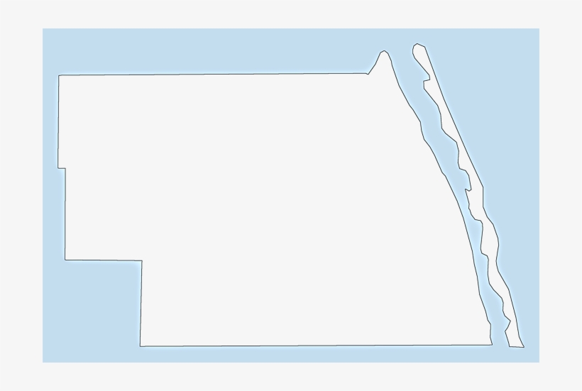 A Plain Frame Map Of Indian River - Silhouette, transparent png #5114333